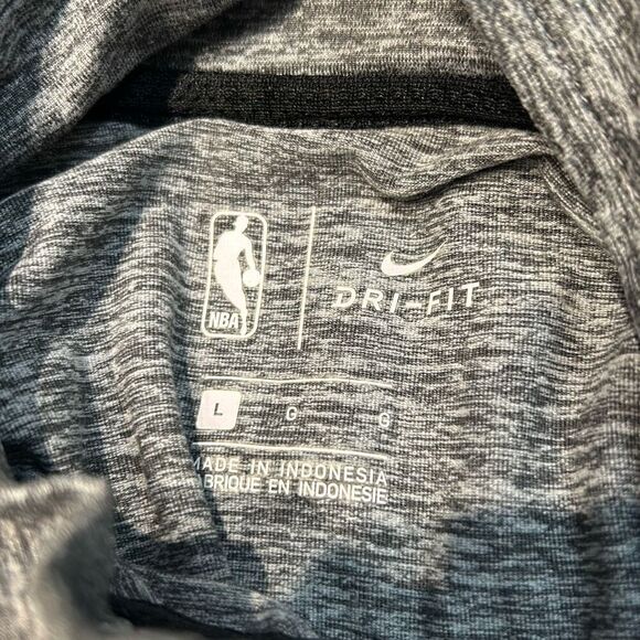 Nike San Antonio Spurs Pullover Quarter 1/4 Zip Girls Sz Large NBA Gray Lightwei - Picture 9 of 9